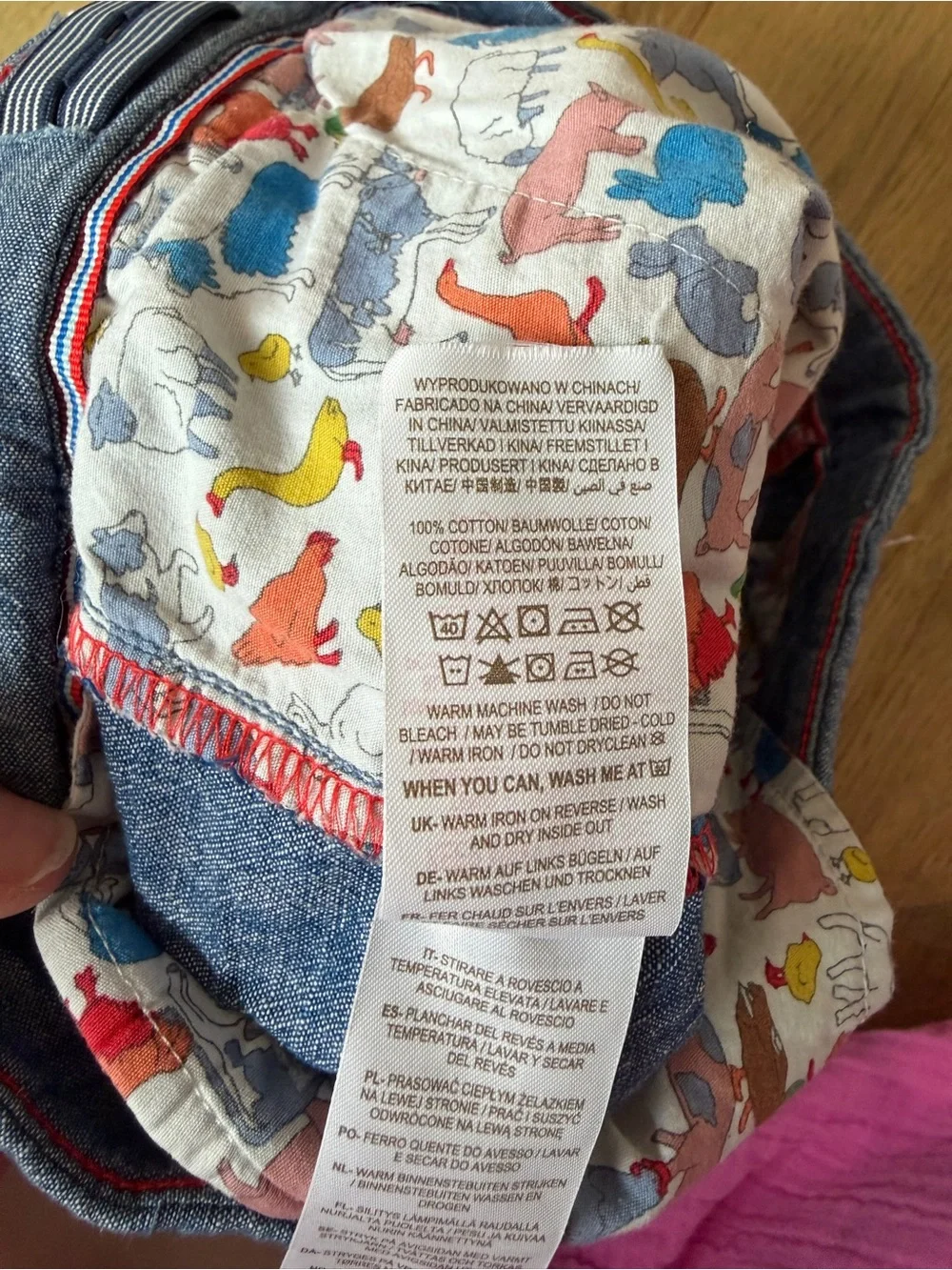 Boden Boys Blue Chambray Chino Shorts Size 9Y 134cm